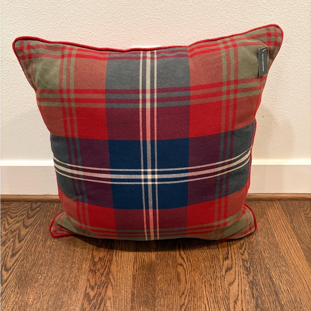 Studio McGee Tartan Plaid Holiday Pillow 24”x24”